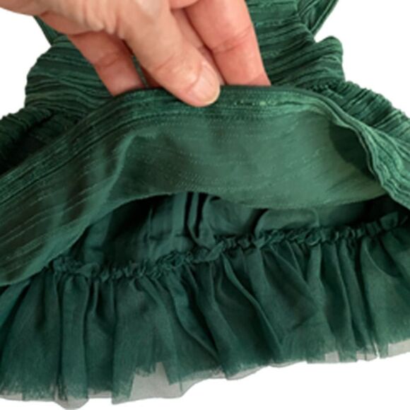 ❤️ Cat & Jack Green Christmas Dress Size 12 Months - Picture 4 of 5